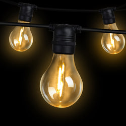 59m LED Festoon String Lights - Outdoor Wedding Party