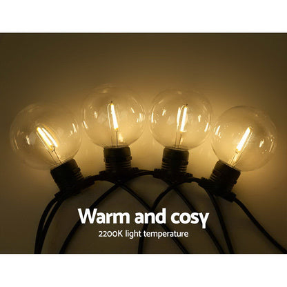 23M Led Festoon String Lights 20 Bulbs Kits Wedding Party Christmas G80