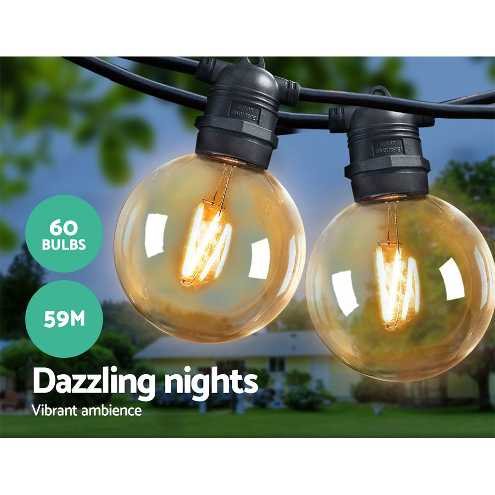 59M Led Festoon Lights Sting Lighting Kits Wedding Outdoor Party