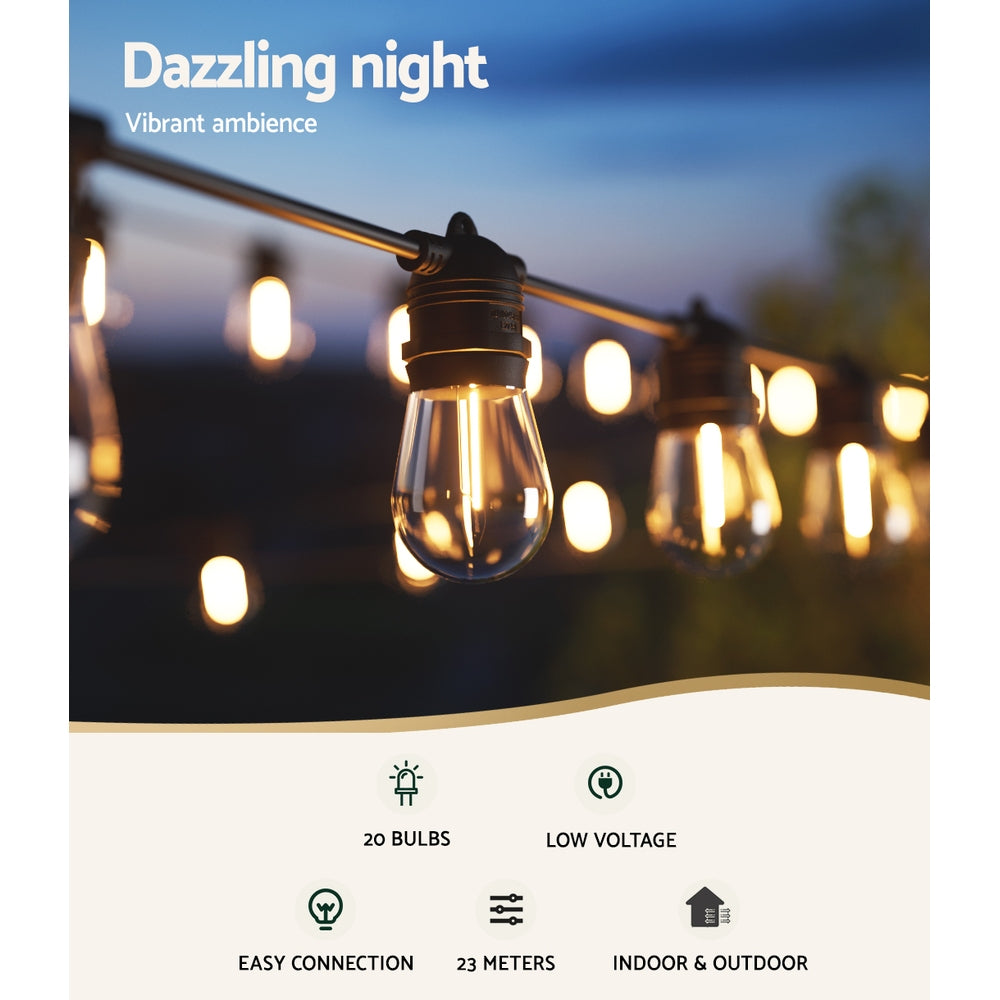 Christmas String Lights for Outdoor Party Décor