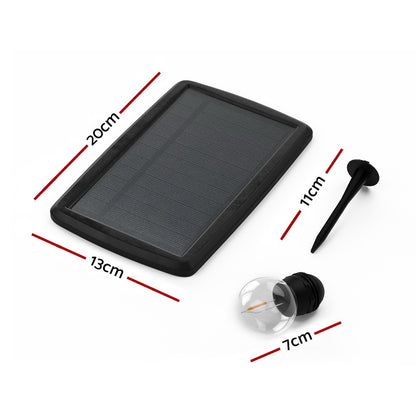 Glowing Solar Festoon Lights for Outdoor Christmas Magic