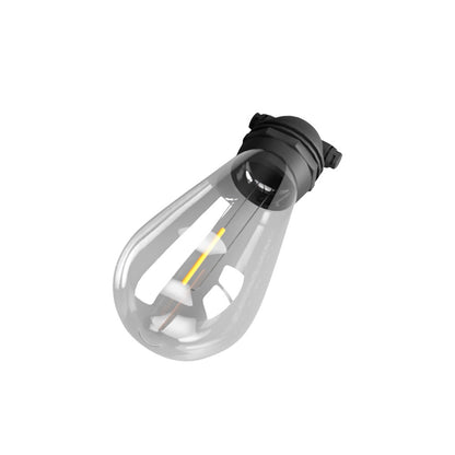 Glowing Solar Festoon Lights for Outdoor Christmas Magic