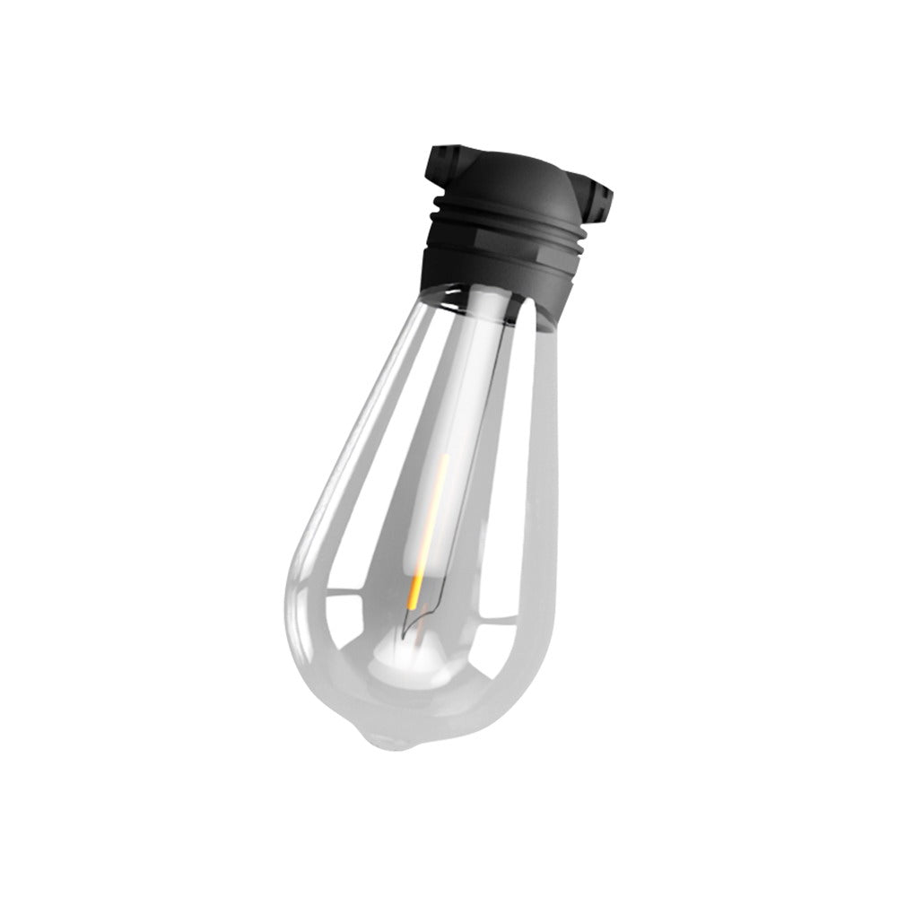 Glowing Solar Festoon Lights for Outdoor Christmas Magic