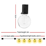 Smart Festoon Lights Outdoor Waterproof Rgb Led String Light Wifi App
