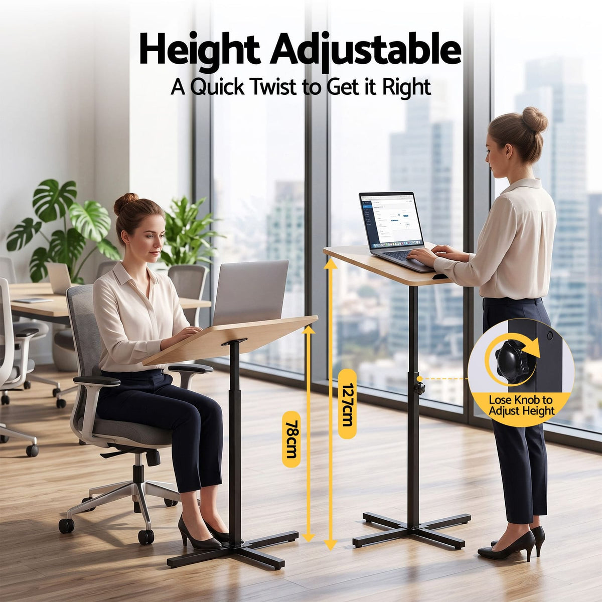 Portable Laptop Desk Adjustable Height king