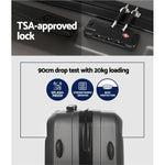 Travel in Style 2pc Luggage Trolley Suitcase Set 12