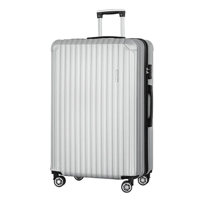 28-inch TSA Lock Hard Shell Luggage Set - Light Grey
