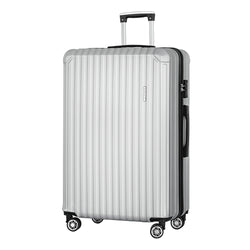 28-inch TSA Lock Hard Shell Luggage Set - Light Grey