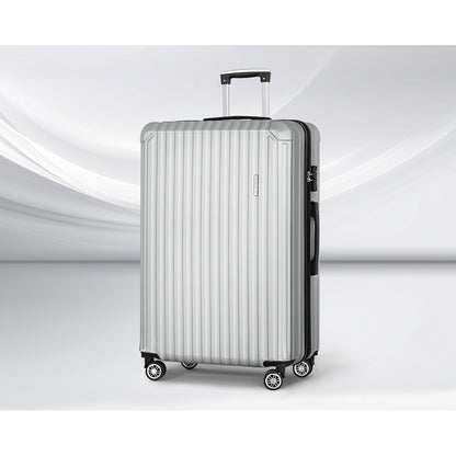 28-inch TSA Lock Hard Shell Luggage Set - Light Grey