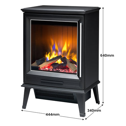 Electric Fire Stove 2kW Black