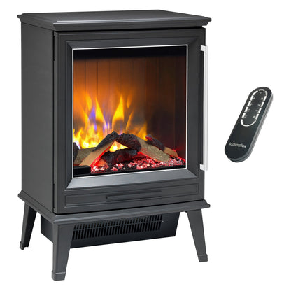 Electric Fire Stove 2kW Black