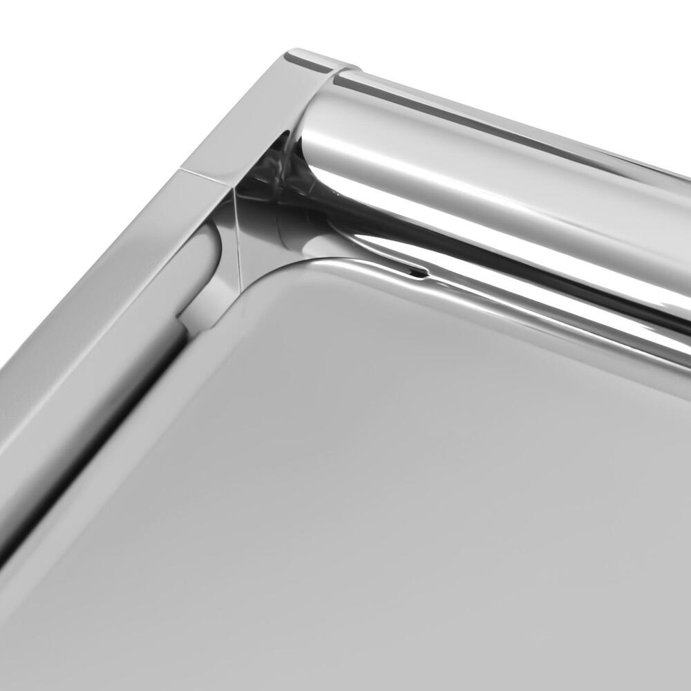 Bathroom Metal Shelf Wall Mounted DIY Chrome