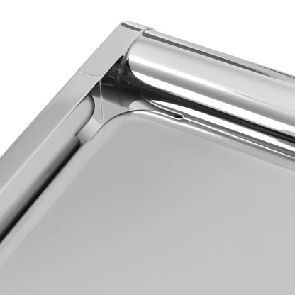 Bathroom Metal Shelf Wall Mounted DIY Chrome