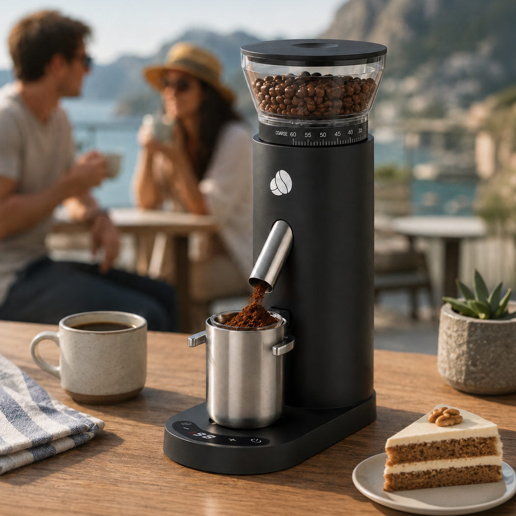 Coffee Grinder Rechargeable Timer 23x10.4x29.9cm