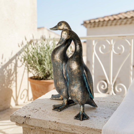 Duck Garden Ornament Resin Garden Statue Home Craft Sculpture Decor Gift