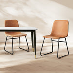 Compact 6x Dining Chairs Kitchen Table  Sleek Modern Look Classic
