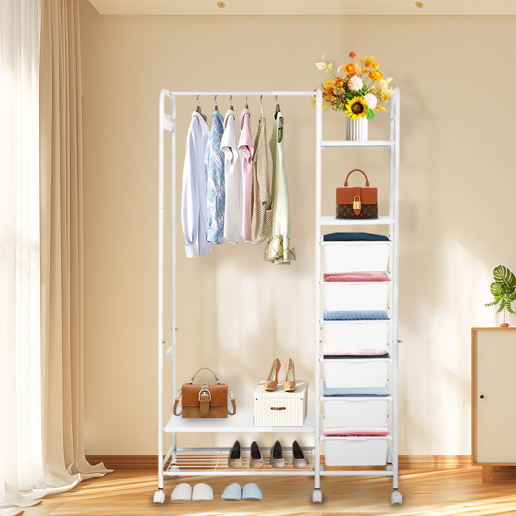 Contemporary 94CM Clothes Rack Stand Heavy Duty Hanging  Adjustable
