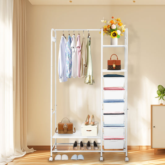 Contemporary 94CM Clothes Rack Stand Heavy Duty Hanging  Adjustable