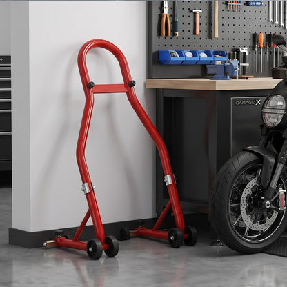 Motorcycle Stand Heavy Duty Red 81x51x37cm