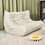 Elegant 2 Seaters Floor Sofa Caterpillar Lounge  Foldable Function