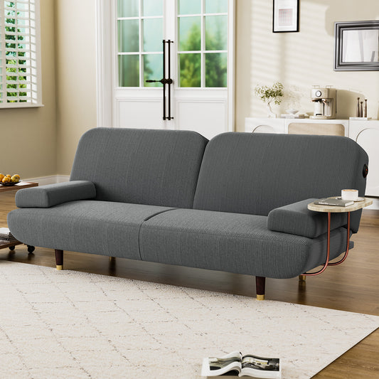 Luxury CONVERTIBLE SOFABED WITH USB CHARGE AND SIDE TABLE  Durable