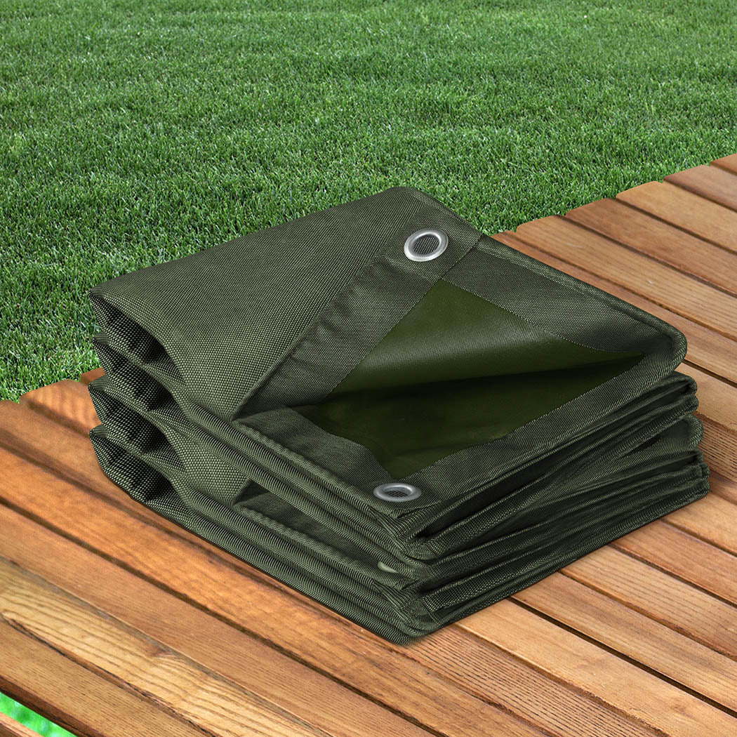 Green Tarpaulin Waterproof 4x3m 4x3cm