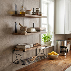 Floating Wall Shelves 3-Piece Paulownia Set | HomeAndLiving