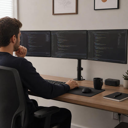 Triple Monitor Arm Stand Adjustable 75x75cm