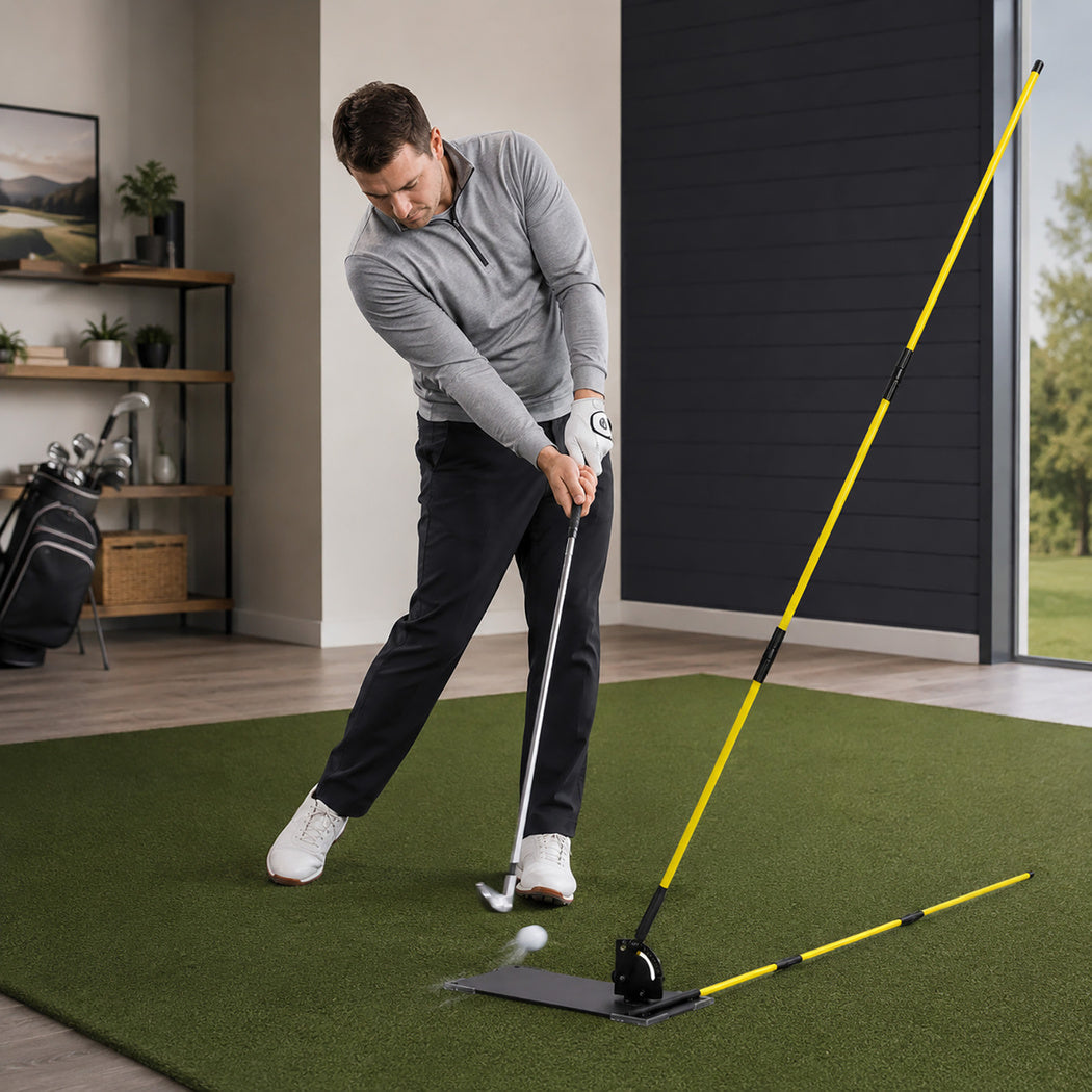 Golf Alignment Sticks Portable Trainer 23x14.5cm