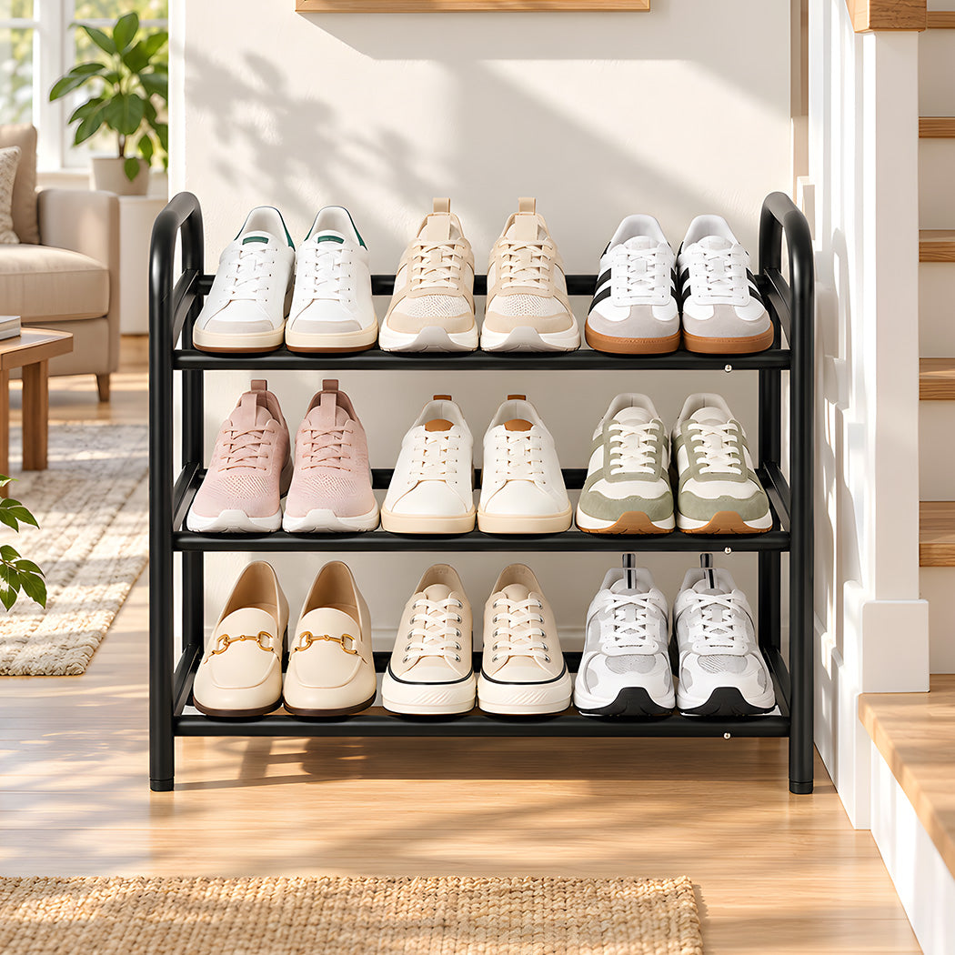 Expandable Metal Shoe Rack Shelf 83x22x43cm