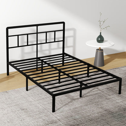 Double Bed Frame Metal Base 120x190cm