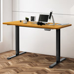Contemporary Motorised Standing Desk Adjustable 120cm Natural 800x