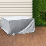 Contemporary Outdoor Furniture Cover Waterproof Silver 30cm Extension