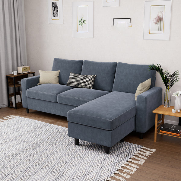  Versatile L-shaped Sectional Sofa Lounge Chaise Set  Multipurpose Use