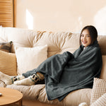 Contemporary Electric Throw Blanket Heated Timer Bedding Washable