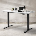 Functional Desktop For Motorised Adjustable Black 140X70CM White