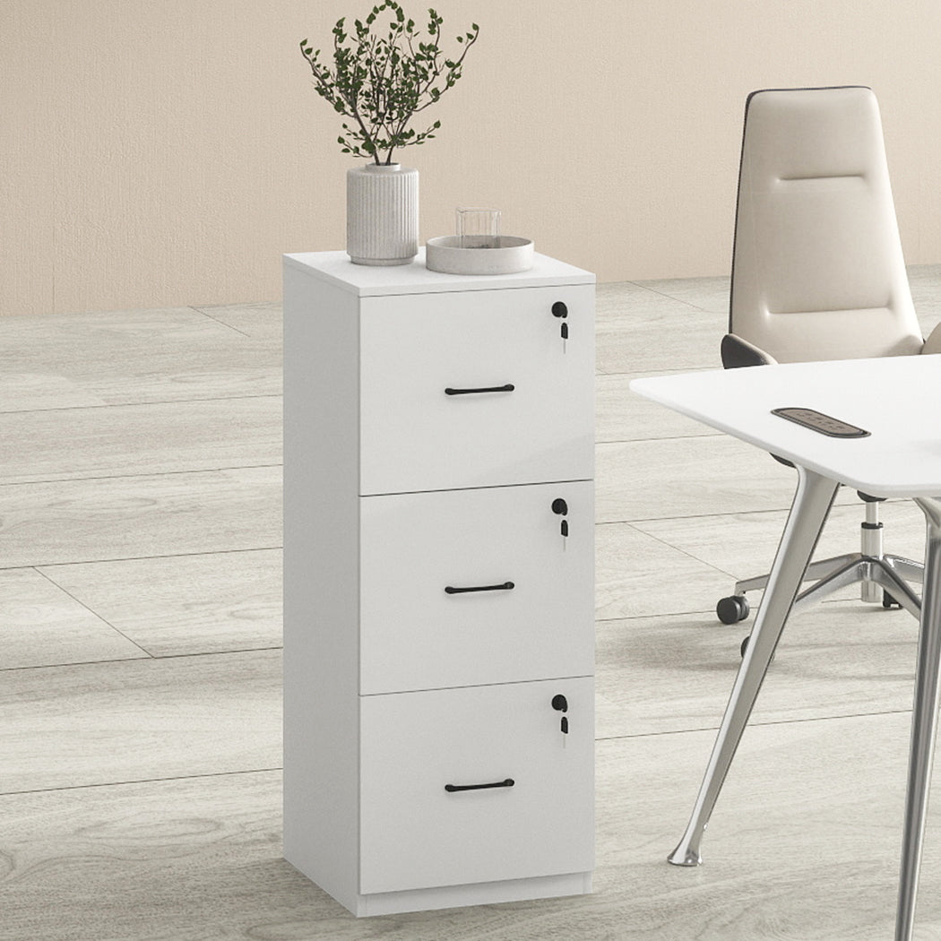 File Cabinet 3 Drawer Storage 41x41x103cm