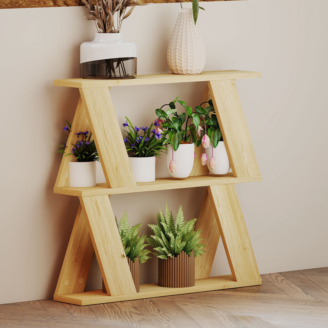 Slim Side Table Storage 60x22x56.5cm