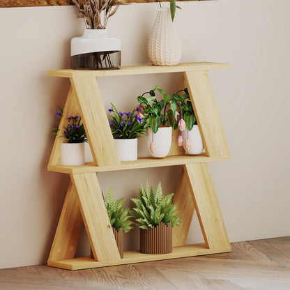 Slim Side Table Storage 60x22x56.5cm