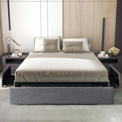 King Size Fabric Bed Frame 206x188x30cm