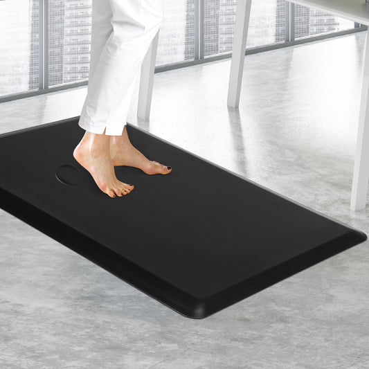 Ergonomic Anti Fatigue Mat Standing Desk 50x80cm Black Medium