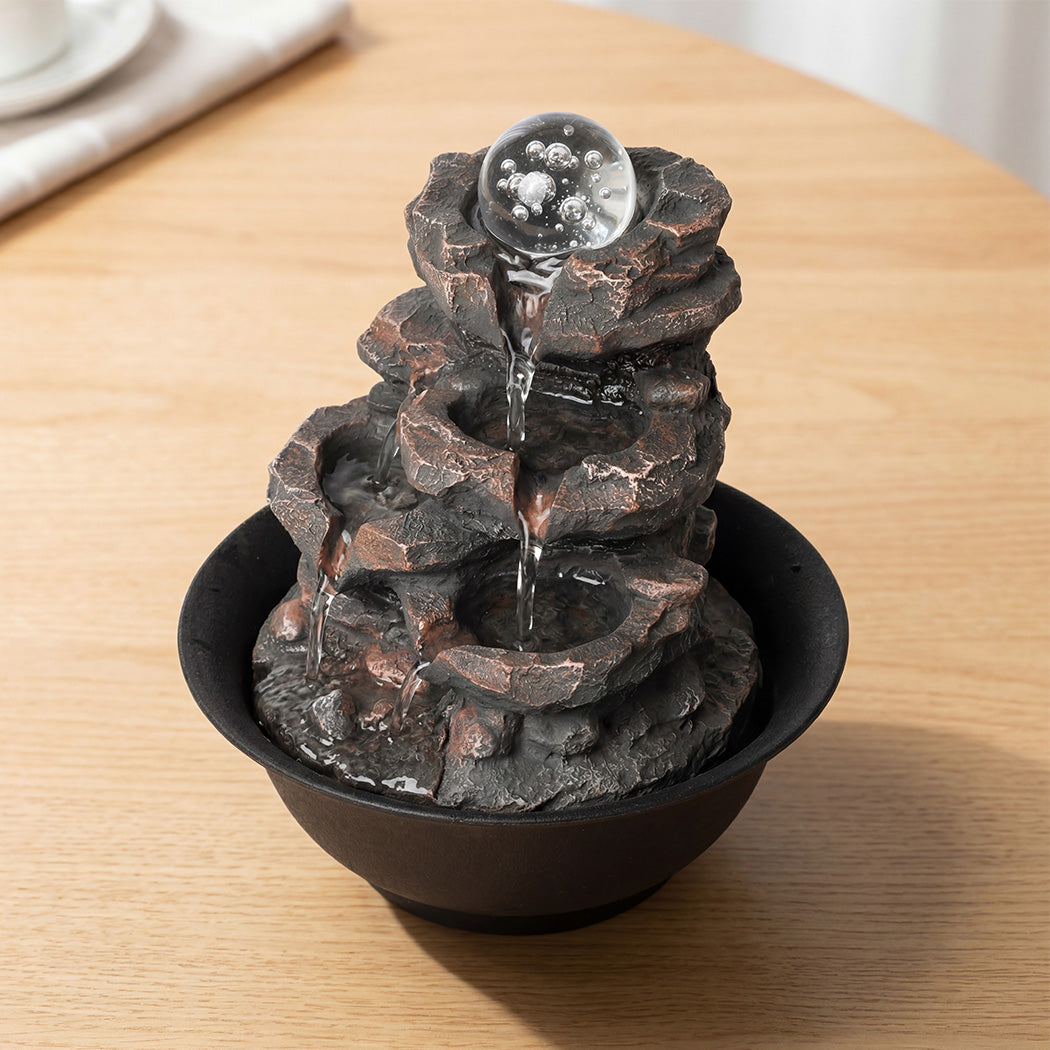 Tabletop Water Fountain 3-Speed 21x21x24cm