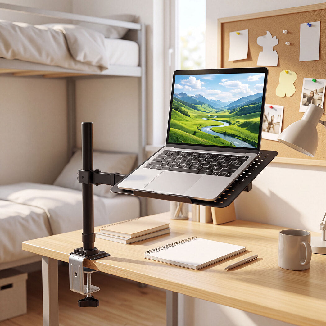Single Monitor Arm Desk Mount Adjustable 75x75cm