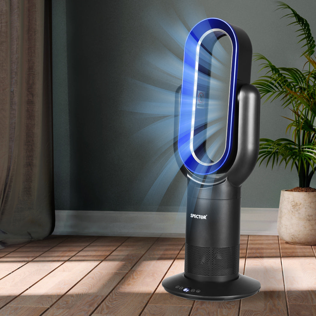 Bladeless Fan Heater Combo 25.5x25.5x72cm