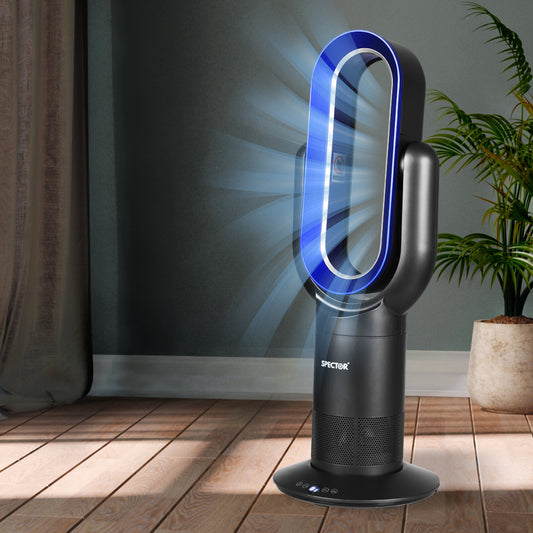 Bladeless Fan Heater Combo 25.5x25.5x72cm
