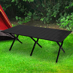 Versatile Folding Camping Table Portable Black  Scandi Inspired