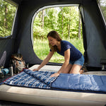 3-Season Sleeping Bag Camping Hiking Blue | HomeAndLiving