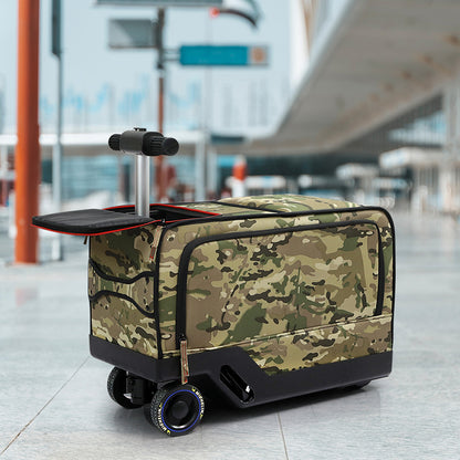 Electric Riding Luggage Green 7x18650cm