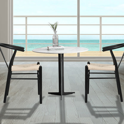Modern 8x Dining Chairs Wooden Hans Black  Durable Frame Classic