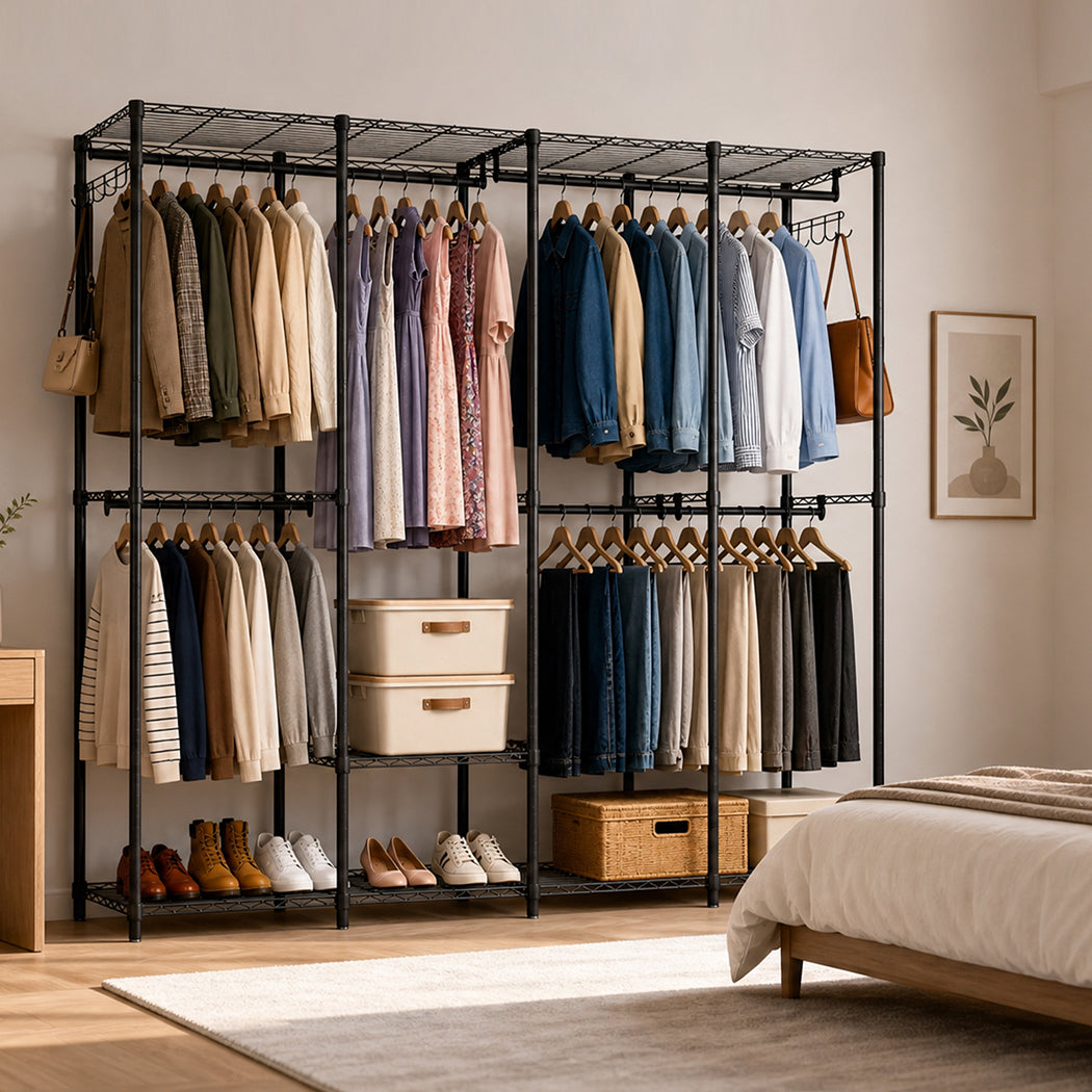Heavy Duty Clothes Rack Organizer 195x45x196cm
